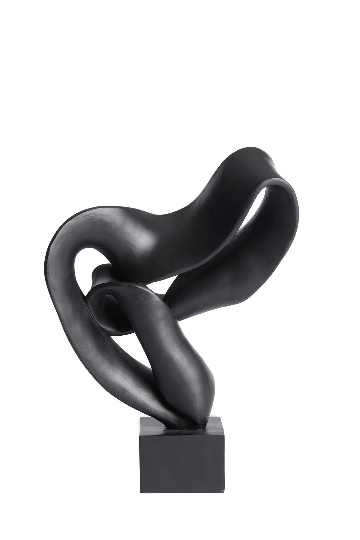 SKULPTUR - Schwarz, Basics, Kunststoff (14.5/44.5/33cm) - Light & Living