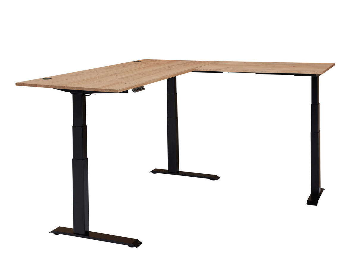 ECKSCHREIBTISCH 185/177/64-129 cm  in Eiche Artisan  - Eiche Artisan, MODERN, Holzwerkstoff (185/177/64-129cm) - MID.YOU