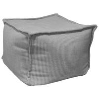 POUF in Textil Grau  - Grau, Design, Textil (70/70/40cm) - Carryhome
