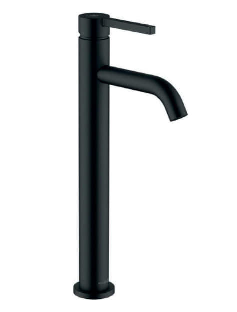 WASCHTISCHARMATUR 17856  - Schwarz, Basics, Metall (3,6/33,5/18,8cm) - Celina Home