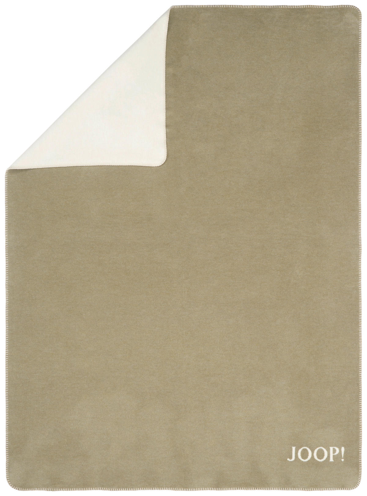 WOHNDECKE MELANGE DOUBLEFACE 150/200 cm  - Naturfarben/Olivgrün, Design, Textil (150/200cm) - Joop!