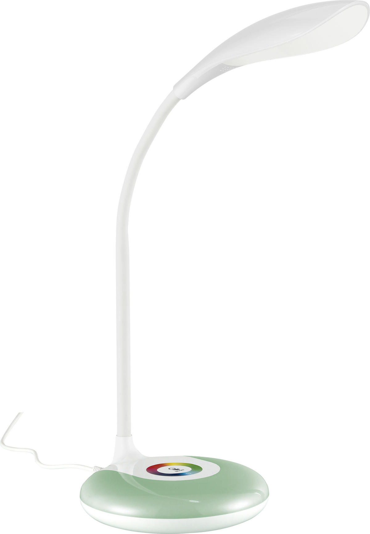 LED LAMPA NA PSACÍ STŮL, dotykový stmívač, 12,5/12,5/48 cm - bílá, Basics, kov/plast (12,5/12,5/48cm) - Novel
