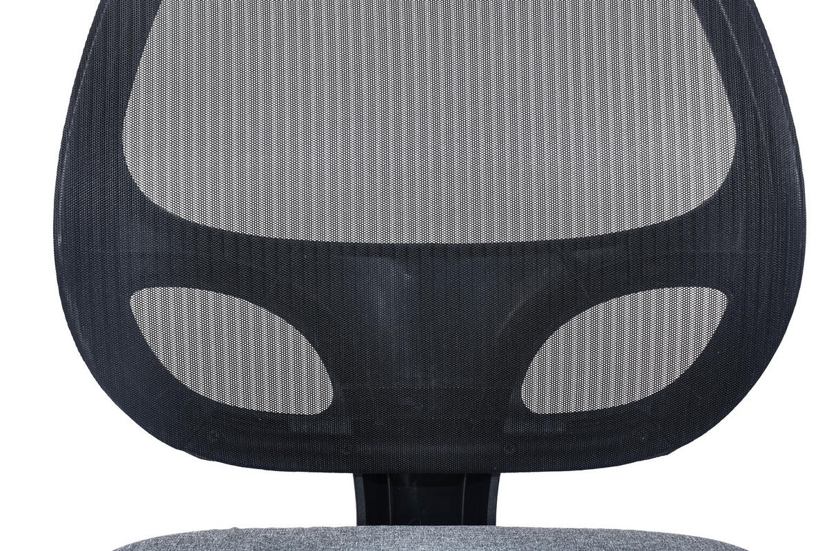 OTOČNÁ STOLIČKA, sieťovina, tkaná textília, sivá, čierna - čierna/sivá, Modern, kov/textil (60/86-98/60cm) - Xora
