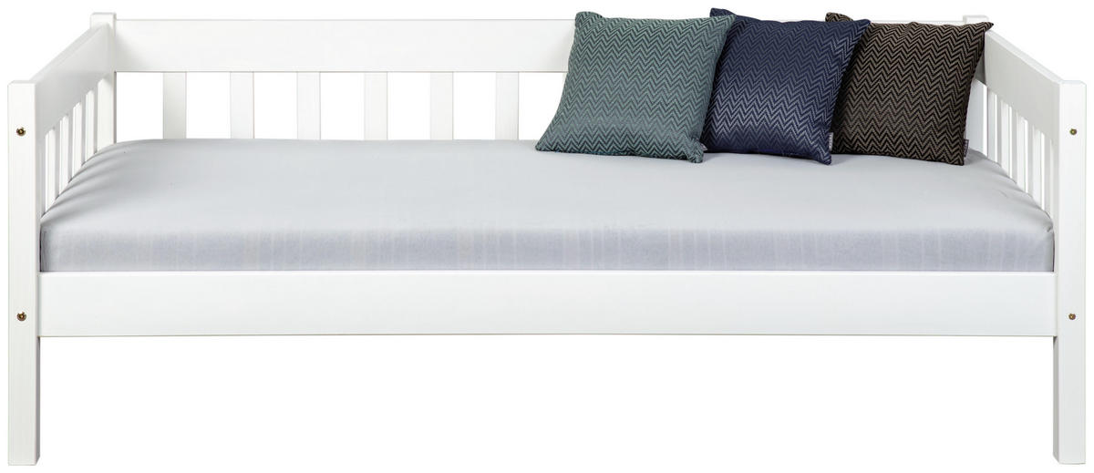 POSTEĽ, 90/200 cm biela - biela, Konventionell, drevo (90/200cm) - Carryhome