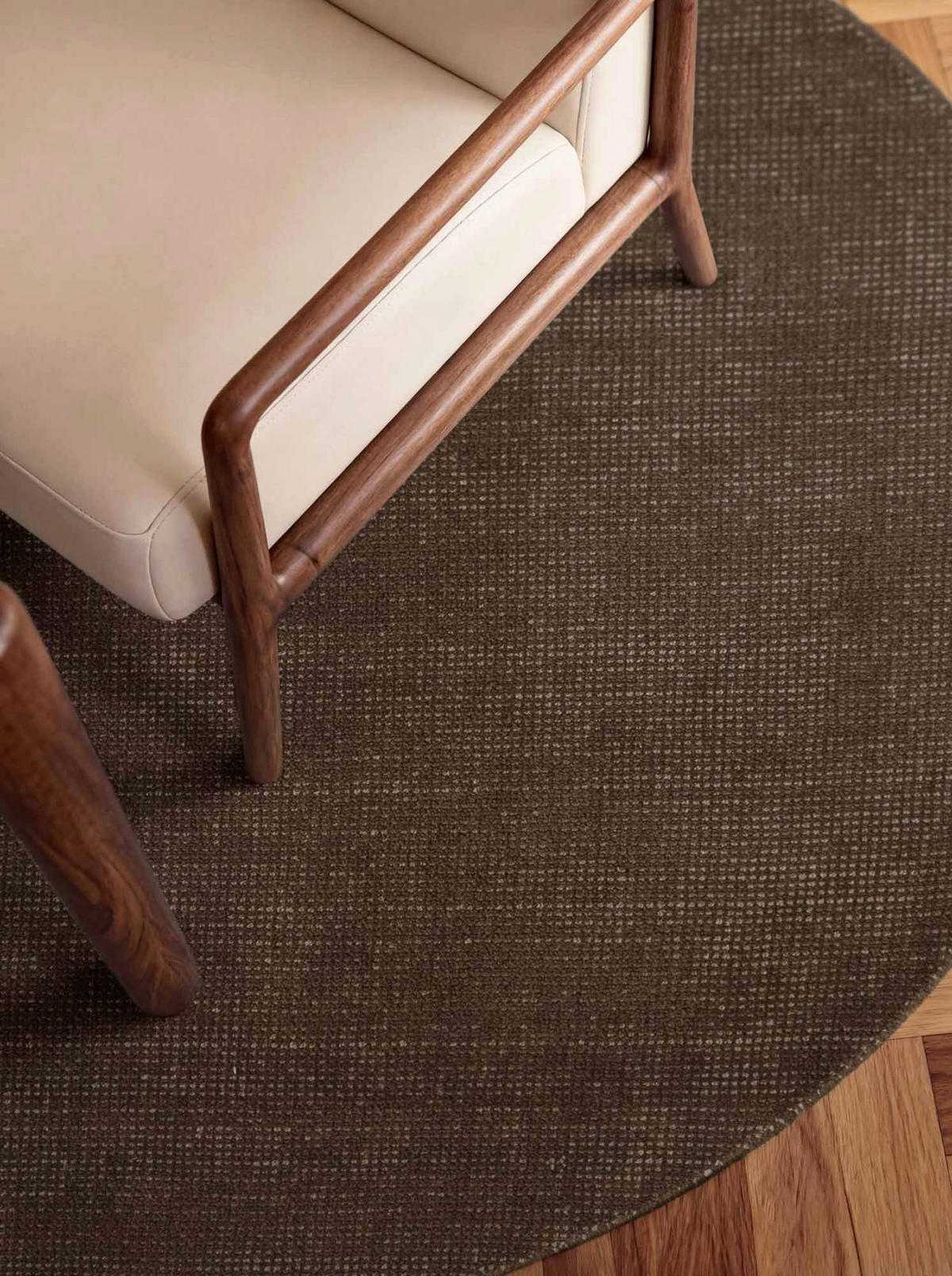 WOLLTEPPICH 200 cm Greenwich Braun rund  - Braun, Basics, Textil (200cm) - Ted Baker