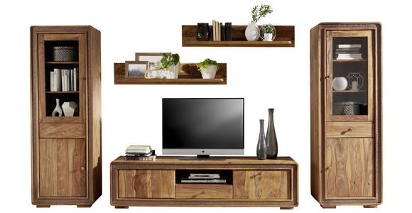 TV-ELEMENT 178/45/45 cm - Sheeshamfarben/Kupferfarben, LIFESTYLE, Holz/Metall (178/45/45cm) - Landscape