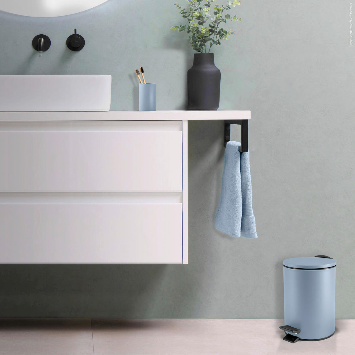 TRETEIMER ADELAR 3 L  - Schwarz/Grau, Basics, Kunststoff/Metall (16.80/16.80/22.80cm) - Spirella