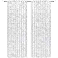 FERTIGVORHANG  halbtransparent  140/245 cm  2 Stück  - Weiß/Grau, Design, Textil (140/245cm) - Esposa