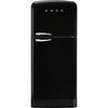 KÜHL-GEFRIER-KOMBINATION FAB50RBL5  - Schwarz, Basics, Metall (79,6/192,1/80,5cm) - SMEG