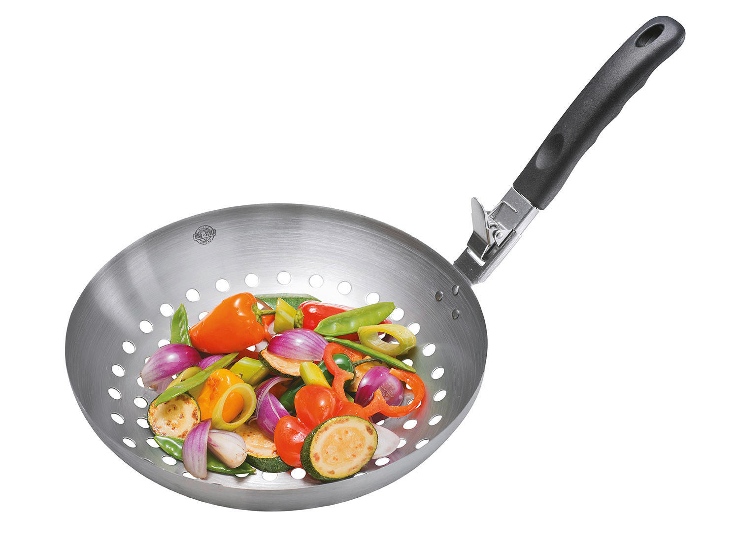 WOKSERPENYŐ  - nemesacélszínű/fekete, Basics, műanyag/fém (28/17cm) - Gefu