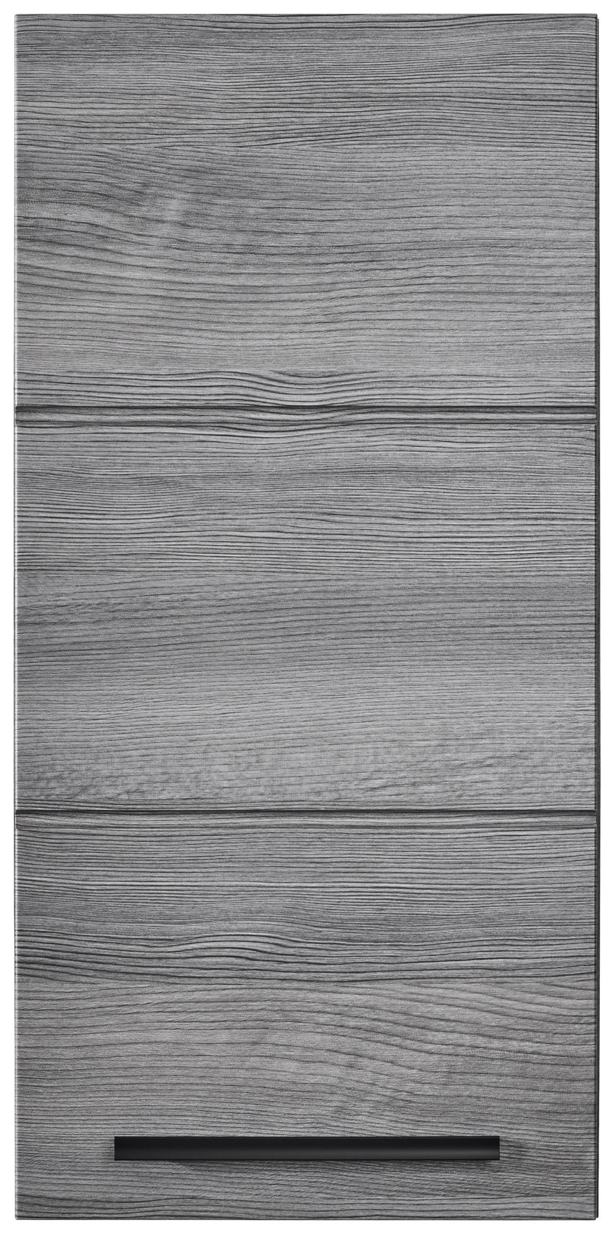 ZÁVĚSNÁ SKŘÍŇKA, barvy stříbra, barvy stříbra, 34/70/23 cm - barvy stříbra/černá, Moderní, kompozitní dřevo/plast (34/70/23cm) - MID.YOU