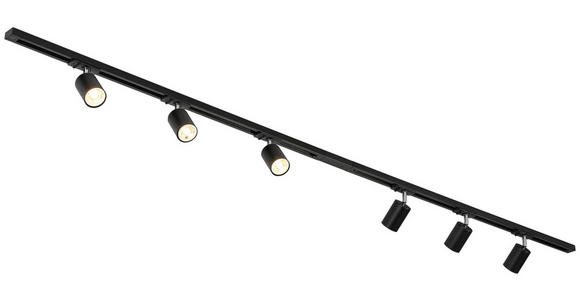 SCHIENENSYSTEM - Chromfarben/Schwarz, Trend, Kunststoff/Metall (210/5,5/14cm) - Novel