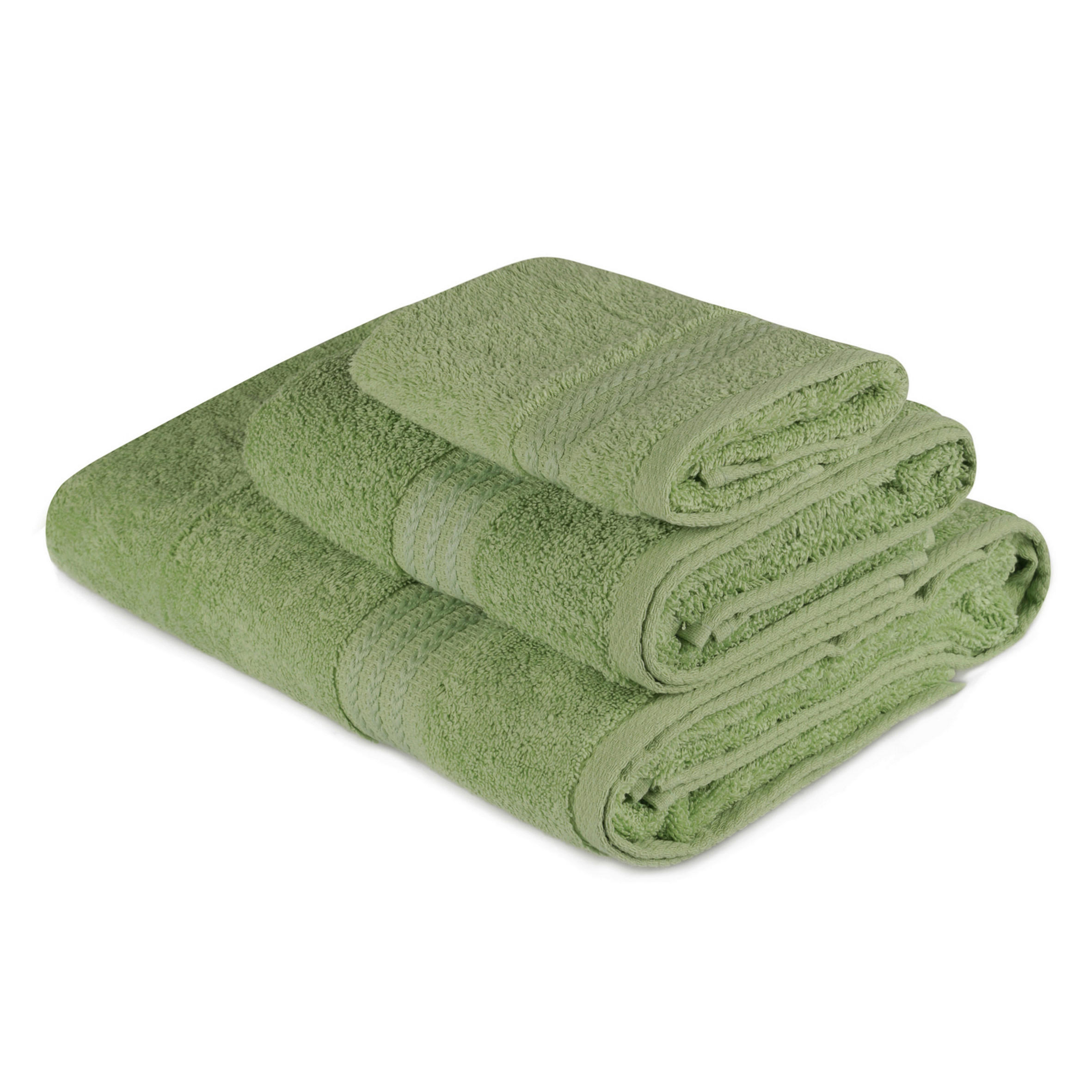 FROTTIERSET Grün 3-teilig  - Grün, Basics, Textil (30/50cm)