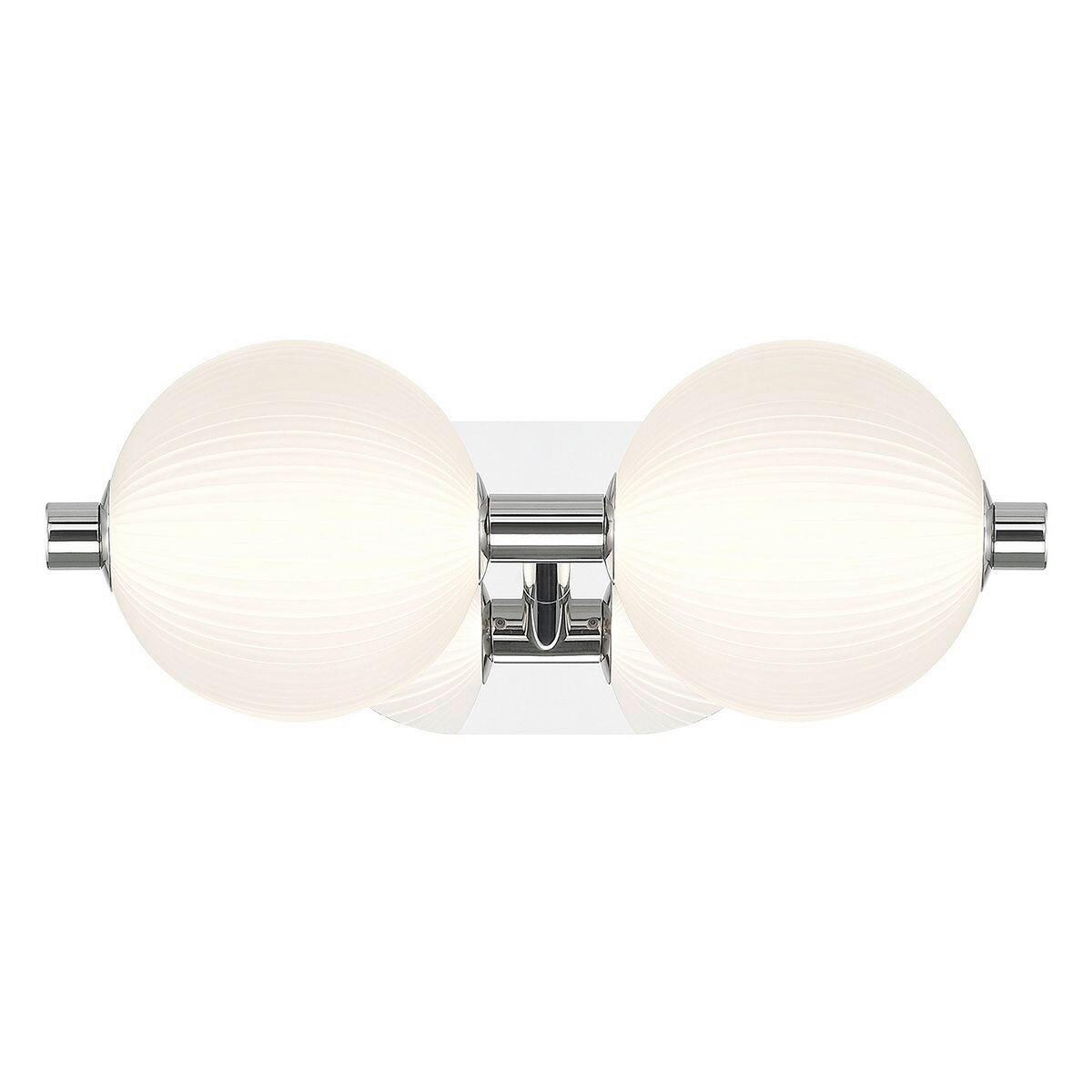 WANDLEUCHTE    - Chromfarben, KONVENTIONELL, Glas/Metall (15,1/39/20,3cm) - Elstead Lighting