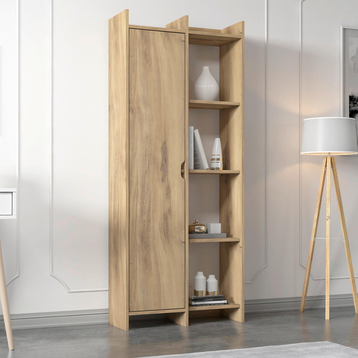 HYLLA i 70/180/30 cm grå  - grå, Design, trämaterial (70/180/30cm) - Livetastic