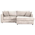 ECKSOFA Naturfarben Cord Zierkissen, Rückenkissen, Rücken echt  - Schwarz/Naturfarben, KONVENTIONELL, Kunststoff/Textil (234/170cm) - Carryhome