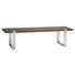 SITZBANK 148/38/37 cm - Edelstahlfarben/Dunkelbraun, LIFESTYLE, Holz/Metall (148/38/37cm) - Hasena SITZBANK 148/38/37 cm - Edelstahlfarben/Dunkelbraun, LIFESTYLE, Holz/Metall (148/38/37cm) - Hasena