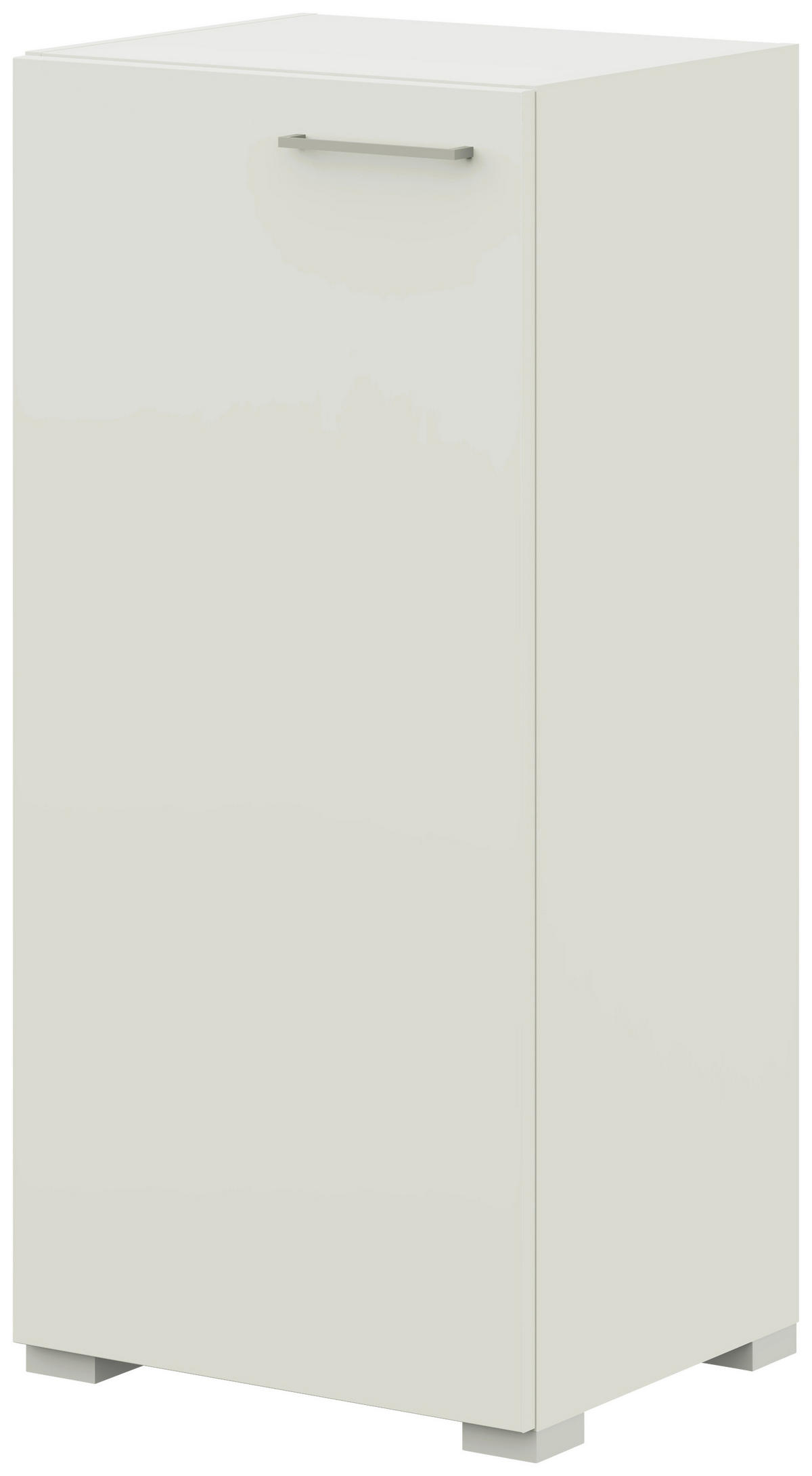 KOMMODE 50/108/41,9 cm  in Weiss  - Weiss/Edelstahlfarben, Design, Holzwerkstoff/Metall (50/108/41,9cm) - Cantus