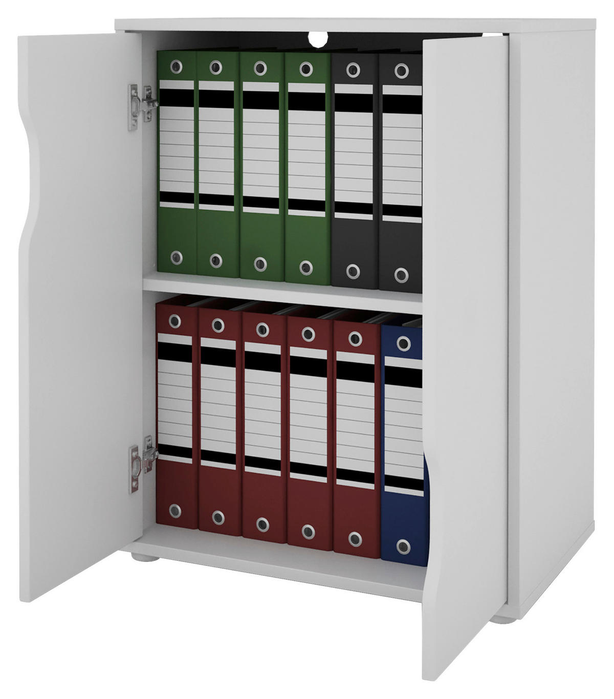 AKTENSCHRANK Weiß  - Weiß, MODERN, Holzwerkstoff (60/76,5/37cm) - MID.YOU