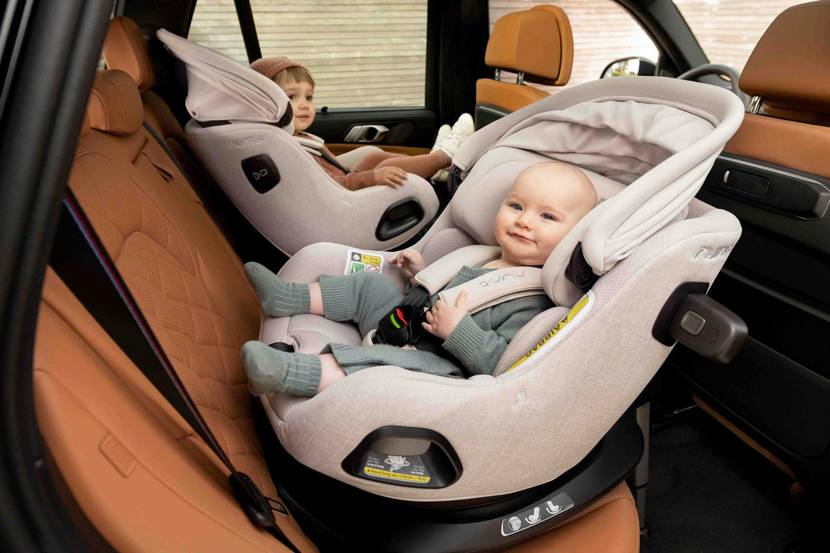 REBOARDER-KINDERSITZ PRUU aire  - Dunkelgrün/Beige, Basics, Kunststoff/Textil (46/45-80/71,5-76,5cm) - Nuna