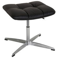 KONTORSPALL  svart  - silver/svart, Modern, metall/textil (47/38/47cm) - MID.YOU