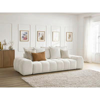 SCHLAFSOFA EVEREST  mit Armteil links, Armteil rechts Flachgewebe Weiß  - Schwarz/Weiß, MODERN, Kunststoff/Textil (278/115/90cm) - Livetastic