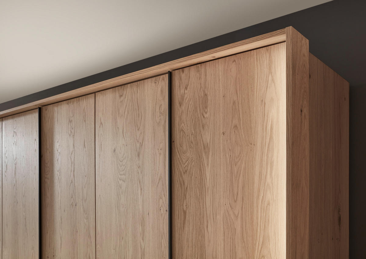DREHTÜRENSCHRANK 299,2/229,4/59,5 cm 6-türig Eichefarben  - Eichefarben/Anthrazit, KONVENTIONELL, Holz/Holzwerkstoff (299,2/229,4/59,5cm) - Dieter Knoll