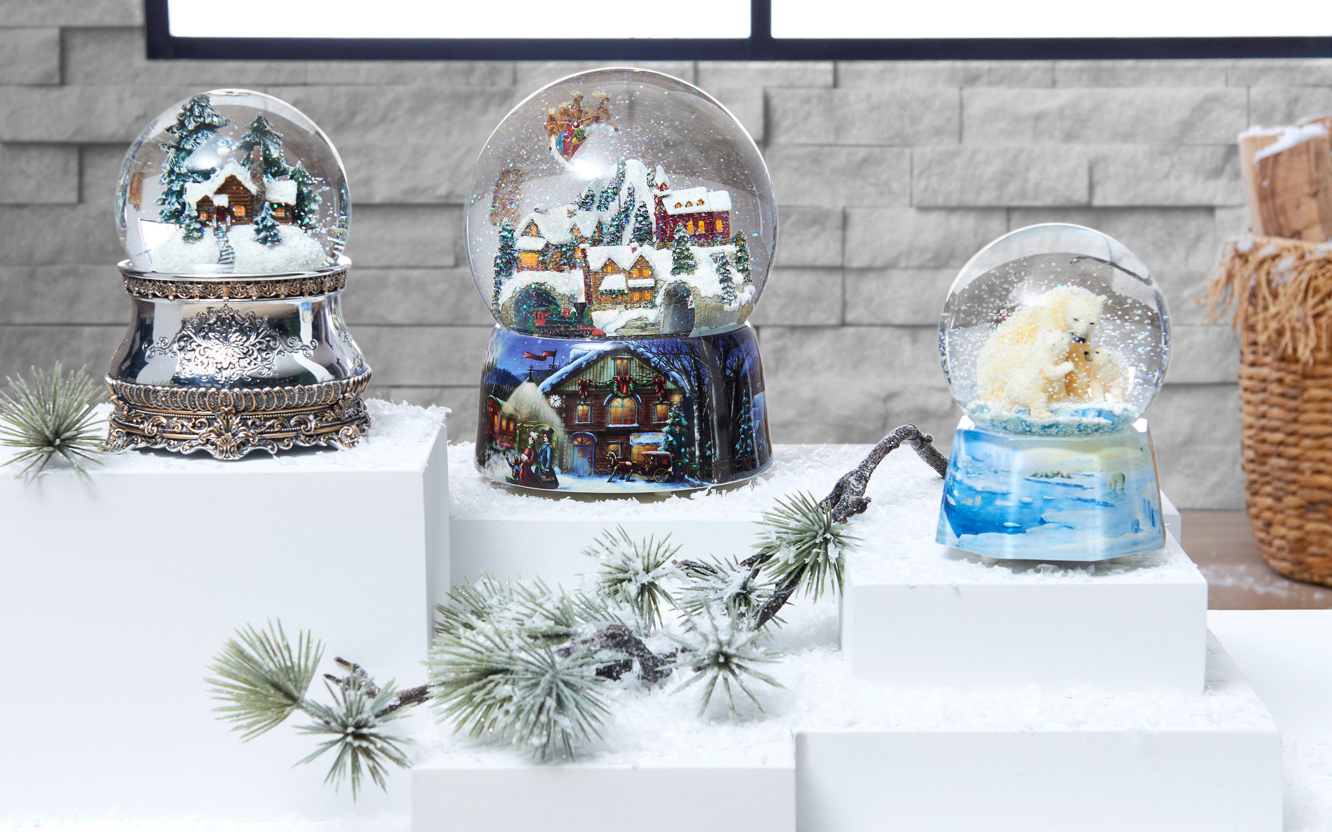 SCHNEEKUGEL - Multicolor, LIFESTYLE, Glas/Kunststoff (12,5/12,5/15cm)