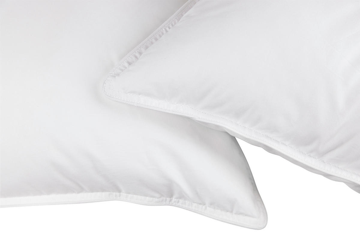 KOPFPOLSTER 40/80 cm   - Weiß, Basics, Textil (40/80cm)
