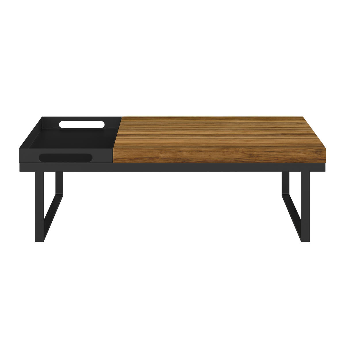 LOUNGETISCH  - Schwarz/Akaziefarben, MODERN, Holz/Metall (105/32/70cm) - Ambia Garden
