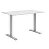 SCHREIBTISCH  in Weiß  - Weiß, KONVENTIONELL, Holzwerkstoff/Metall (120/75,8/80cm) - Voleo