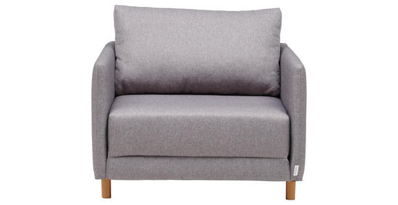 SCHLAFSESSEL in Textil Hellgrau - Hellgrau/Naturfarben, KONVENTIONELL, Kunststoff/Textil (89/79/94cm) - Cantus
