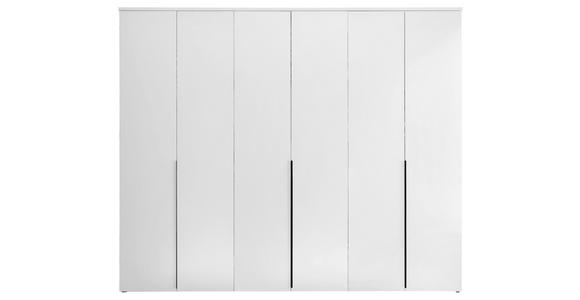 DREHTÜRENSCHRANK in Weiß - Schwarz/Weiß, MODERN, Holzwerkstoff/Kunststoff (270/225/52cm) - Carryhome