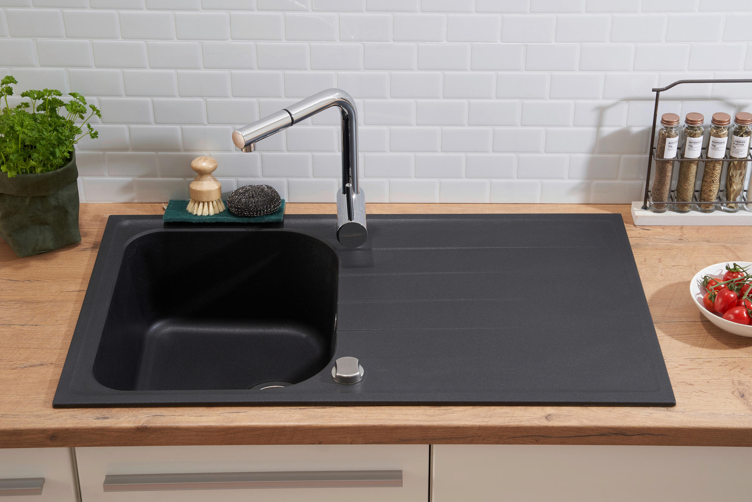 DISKHO 1725ORLANDO86X50S  - svart, Trend, sten (86/20,9/50cm) - Respekta