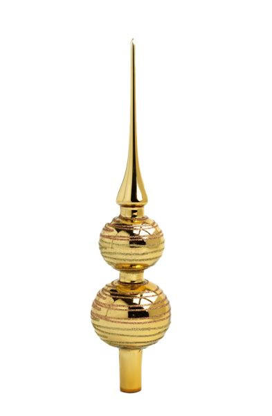 CHRISTBAUMSPITZE  - Goldfarben, LIFESTYLE, Glas (32cm) - X-Mas