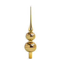 CHRISTBAUMSPITZE  - Goldfarben, LIFESTYLE, Glas (32cm) - X-Mas