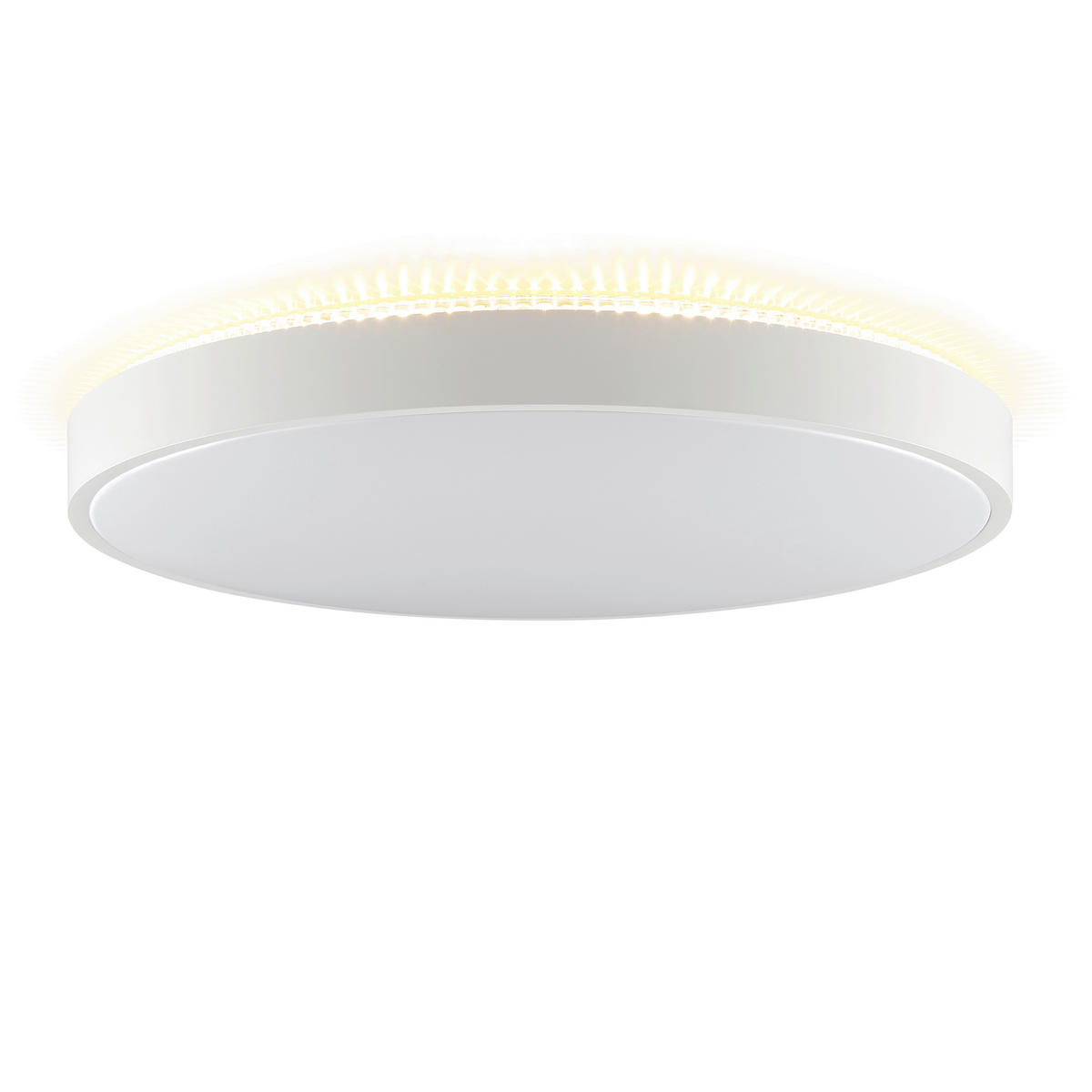LED-DECKENLEUCHTE Solistra 54,5/9,5 cm   - Weiß, KONVENTIONELL, Kunststoff/Metall (54,5/9,5cm) - Brilliant