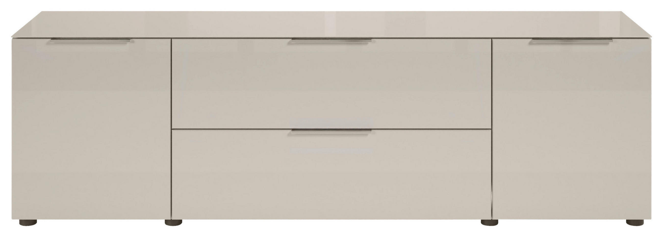 TV-ELEMENT kašmir  - barve kroma/črna, Moderno, kovina/umetna masa (180/55/40cm) - MID.YOU