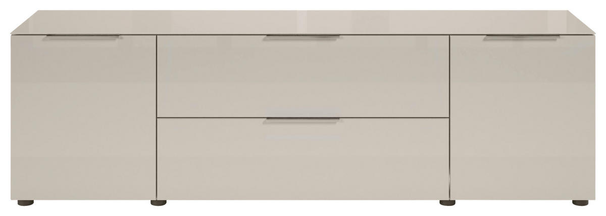 TV-ELEMENT kašmir  - barve kroma/črna, Moderno, kovina/umetna masa (180/55/40cm) - MID.YOU