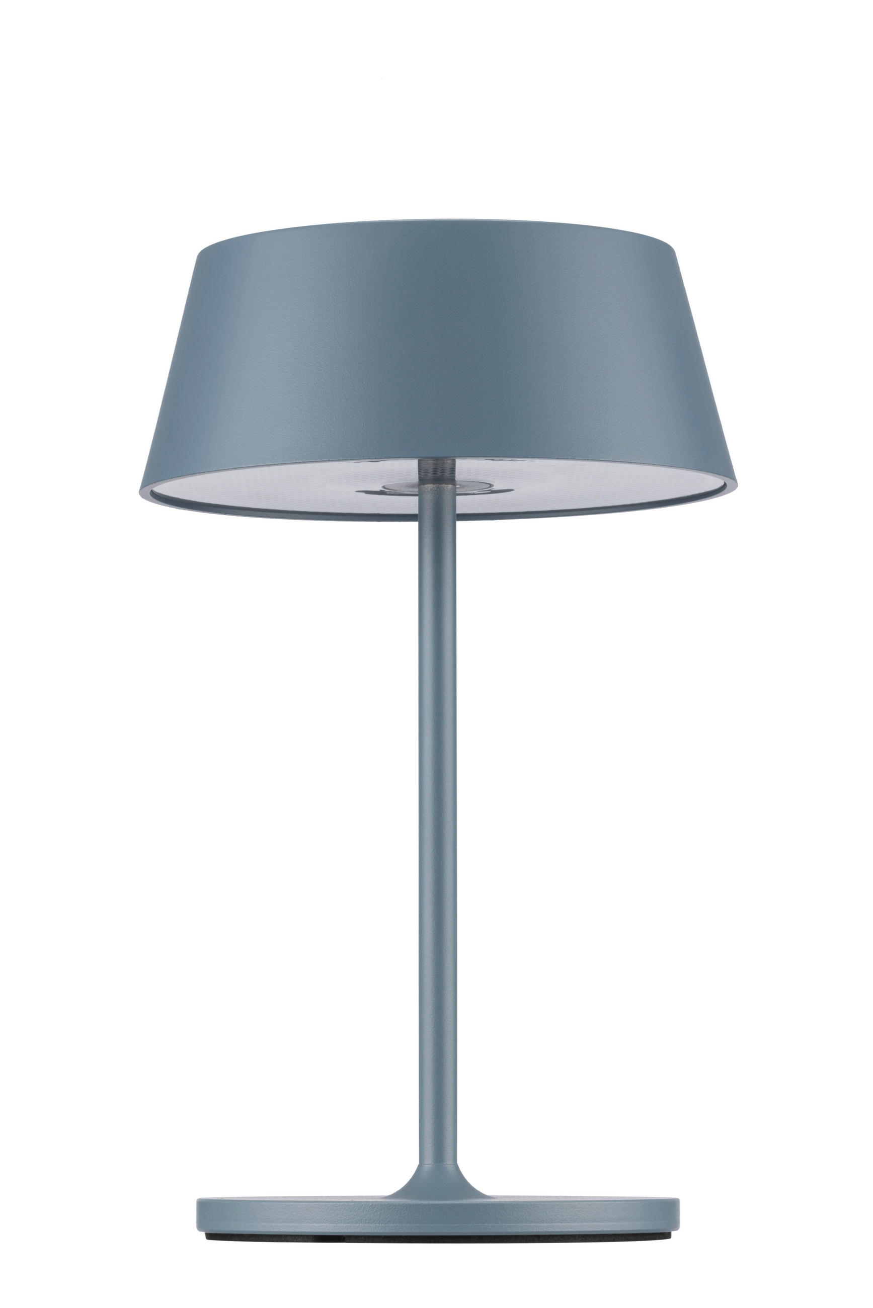 AKKU-TISCHLEUCHTE Naos 15/25 cm  - Blaugrau, Design, Kunststoff/Metall (15/25cm) - Dieter Knoll