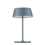 AKKU-TISCHLEUCHTE 15/25 cm  - Blaugrau, Design, Kunststoff/Metall (15/25cm) - Dieter Knoll