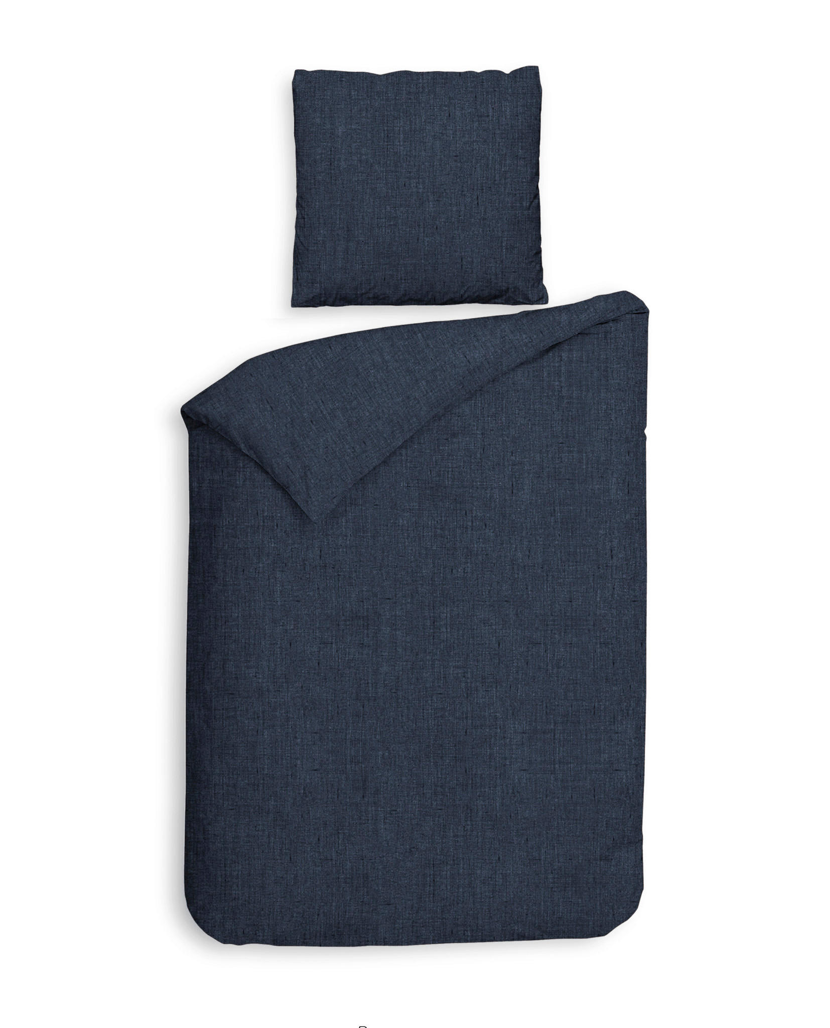 BETTWÄSCHE Franela Flanell 155/220 cm  - Dunkelblau, Basics, Textil (155/220cm)