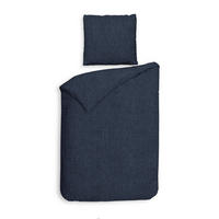 BETTWÄSCHE Franela Flanell 155/220 cm  - Dunkelblau, Basics, Textil (155/220cm)
