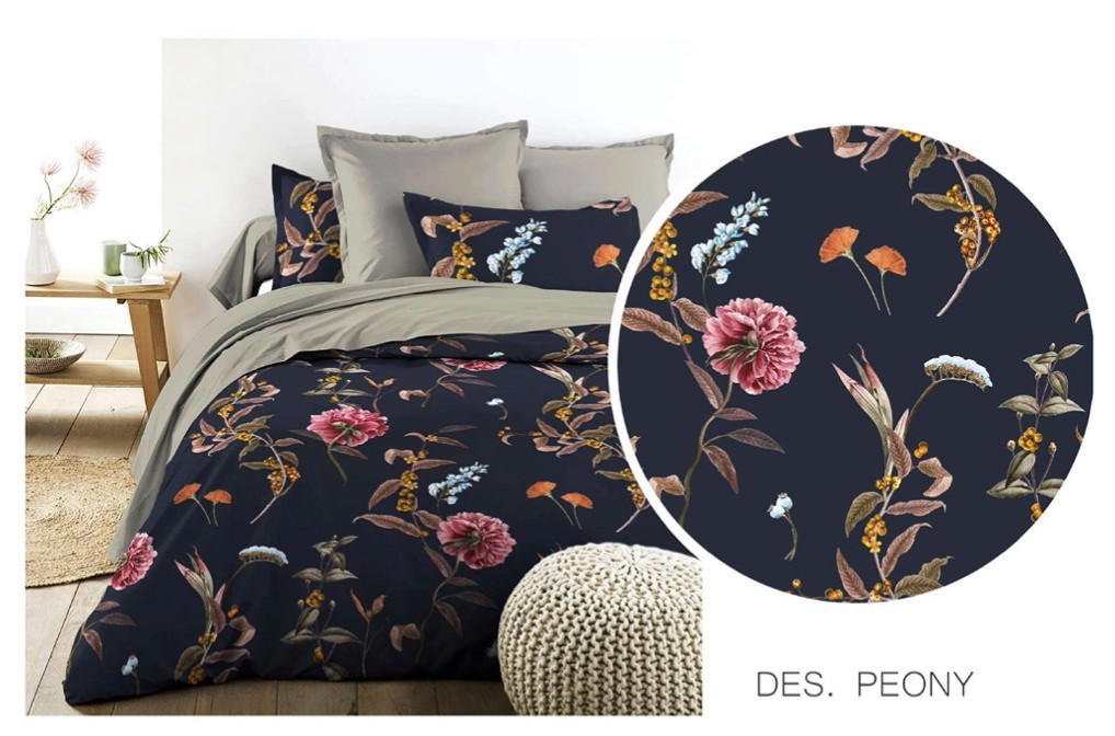 ÁGYNEMŰHUZAT-GARNITÚRA 140/200 cm  - világosszürke/sötétszürke, Basics, textil (140/200cm)