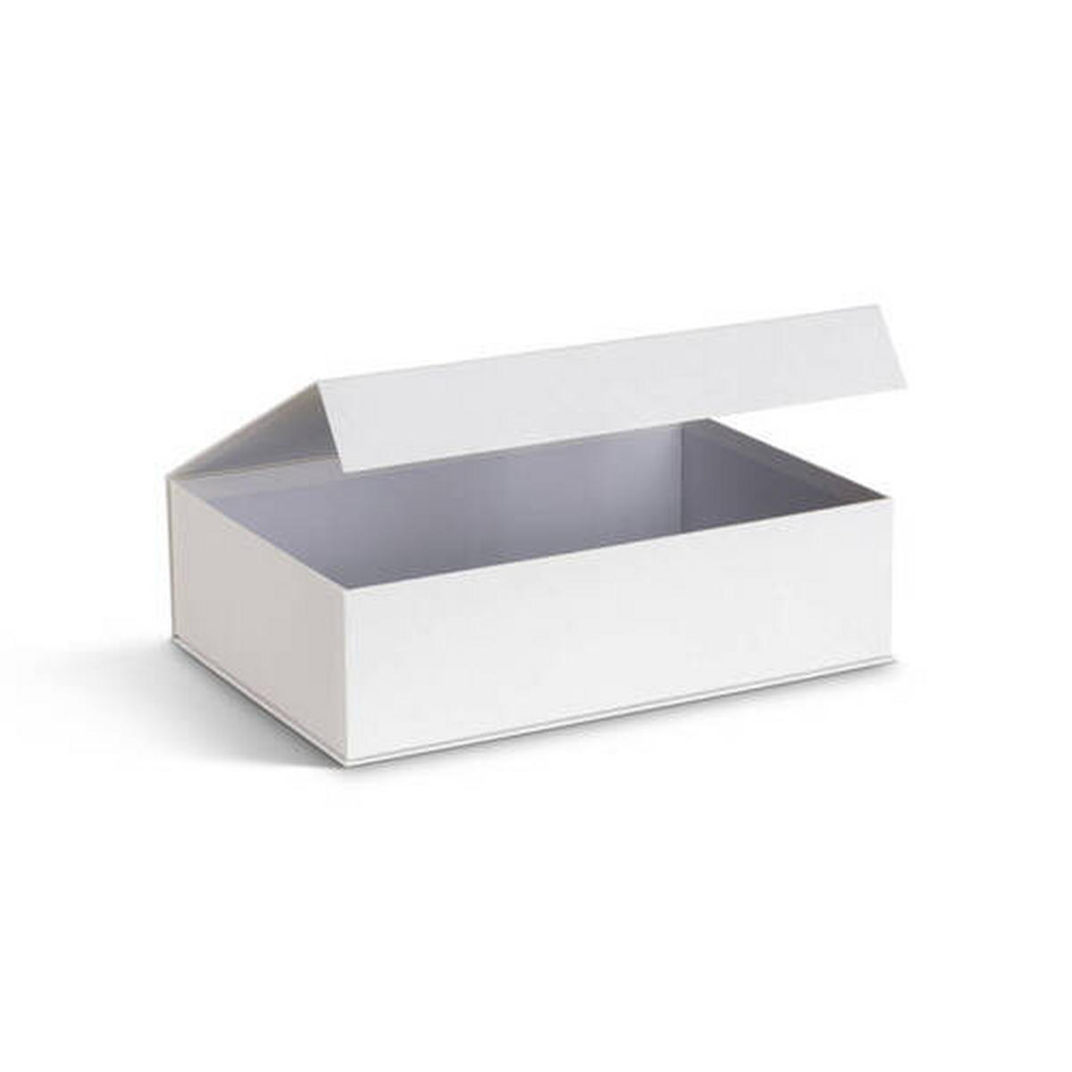 AUFBEWAHRUNGSBOX    25/36.5/10.5 cm  - Weiß, Basics, Karton/Papier (25/36.5/10.5cm)