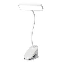 LED LAMPA SA ŠTIPALJKOM Lira  - bela, Osnovno, plastika (12/35cm)