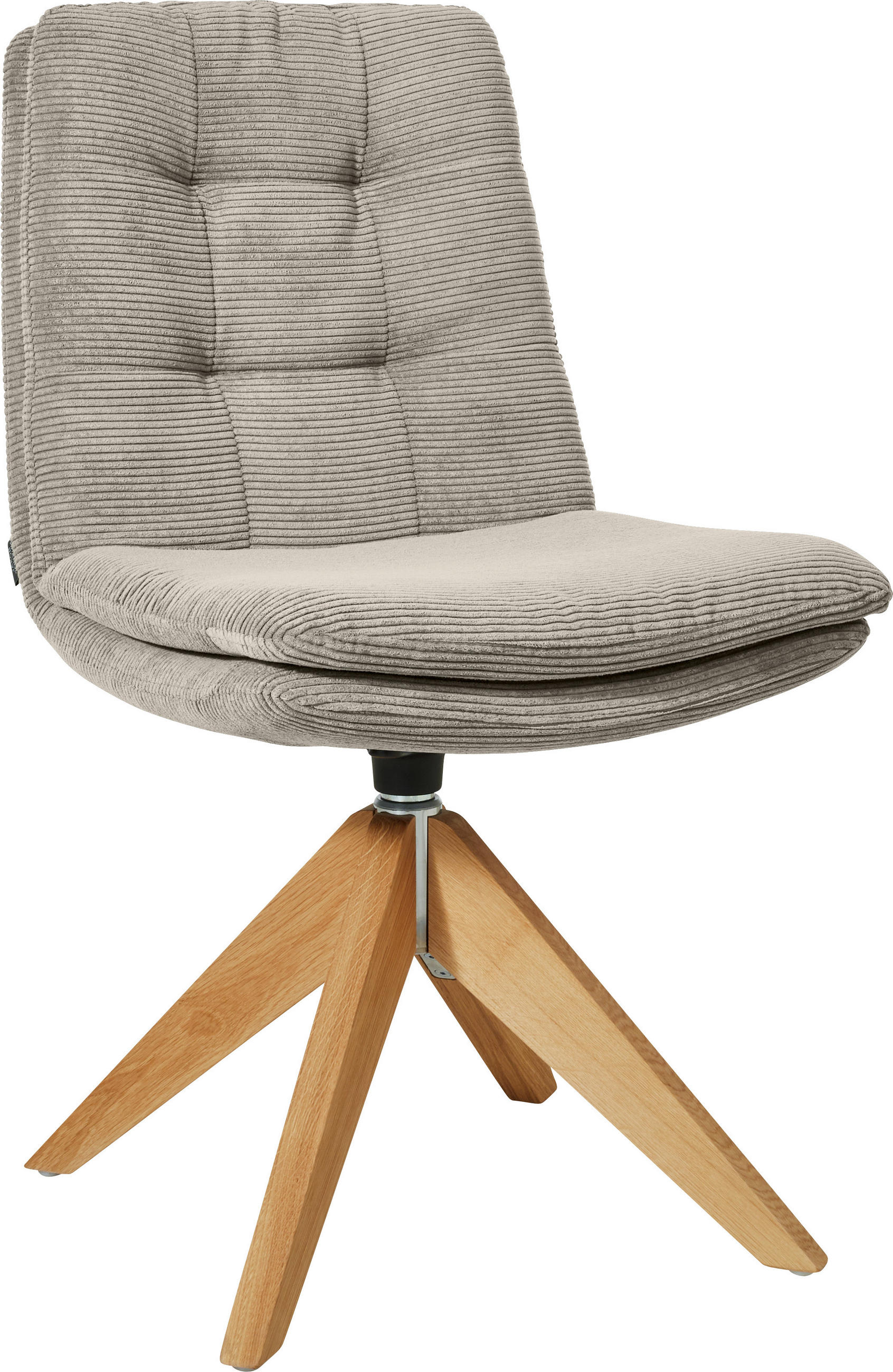 STUHL - Sandfarben/Eichefarben, Design, Holz/Textil (50/90/69cm) - Johann Jakob