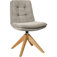 STUHL  in Cord  - Sandfarben/Eichefarben, Design, Holz/Textil (50/90/69cm) - Johann Jakob