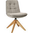 STUHL - Sandfarben/Eichefarben, Design, Holz/Textil (50/90/69cm) - Johann Jakob