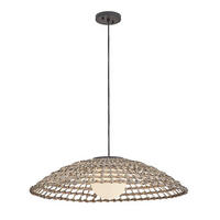 HÄNGELEUCHTE Hinkley 21/76,2 cm  - Schwarz, Natur, Holz/Metall (21/76,2cm) - Elstead Lighting